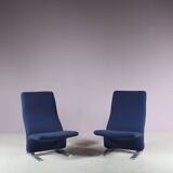 Paire de chaises « Concorde » des années 1970 par Pierre Paulin pour Artifort, Pays-Bas