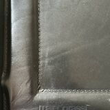 Matteo Grassi black leather armchair