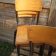Set de 9 chaises d'école vintage
