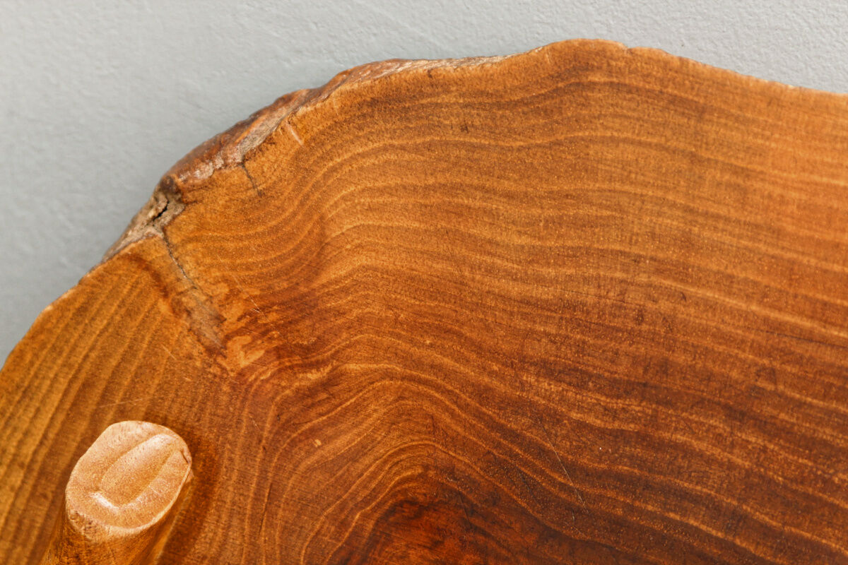 Raw wooden cheese platter