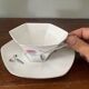 set of 2 Art Deco porcelain tea cups from Czechoslovakia
