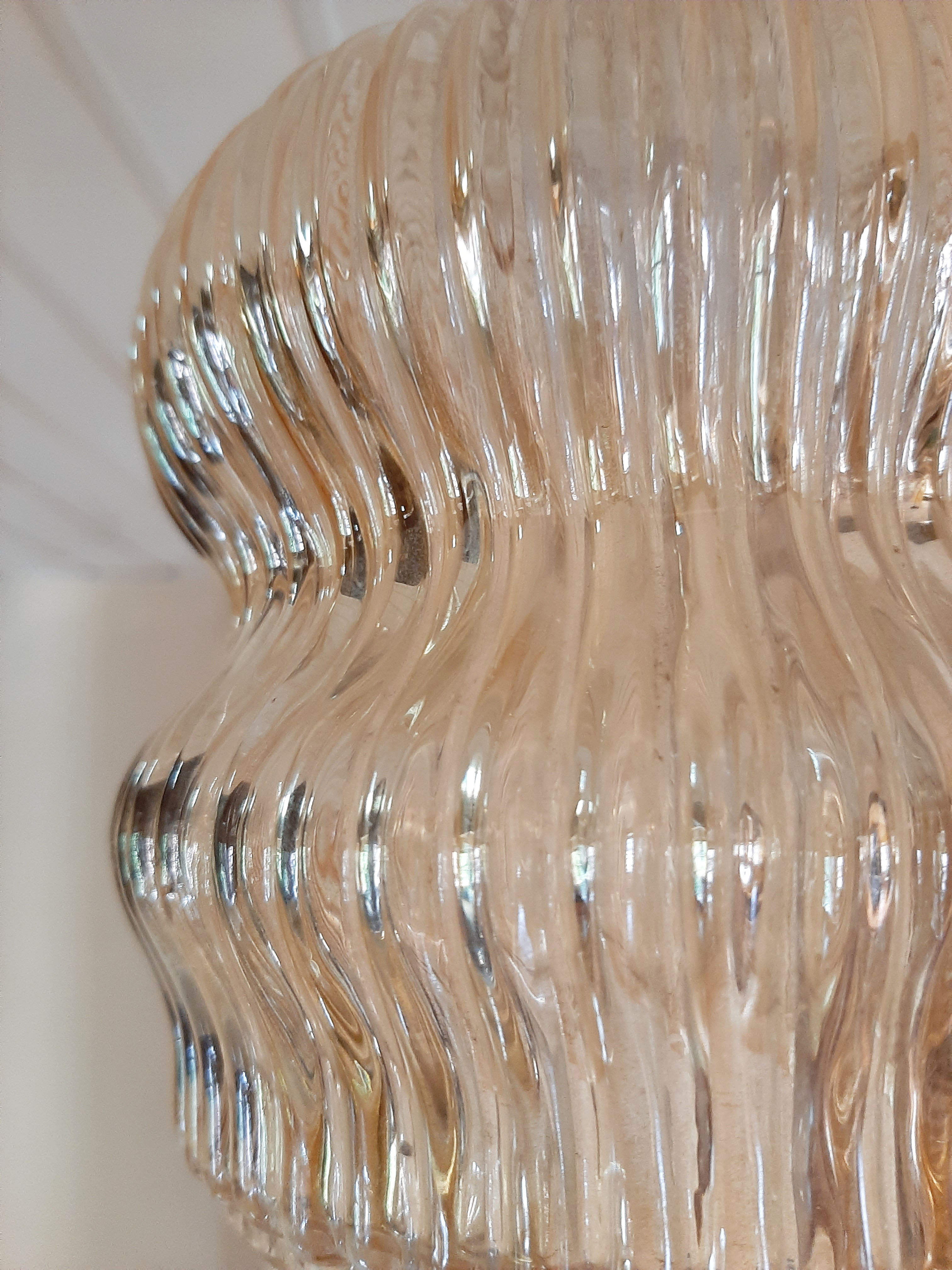 Hanging glass lampshade 1970