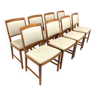 Set of 8 oak table chairs, Bodafors, Sweden, 1960