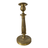 Antique brass candle holder 28 cm