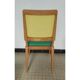 Suite of 4 vintage chairs compass feet
