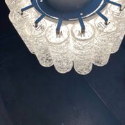 Lampe Plafonnier en Verre Allemande du Milieu du Siècle par Doria Leuchten, années 1960