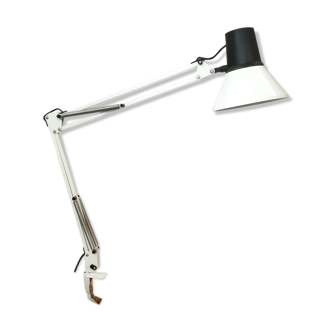 White and black metal architect lamp years 80