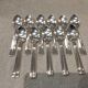 11 silver-plated coffee spoons, goldsmith Argit, art deco style