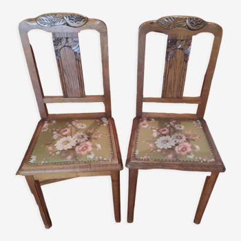 Deux chaises art déco
