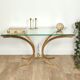 Table basse italienne en laiton