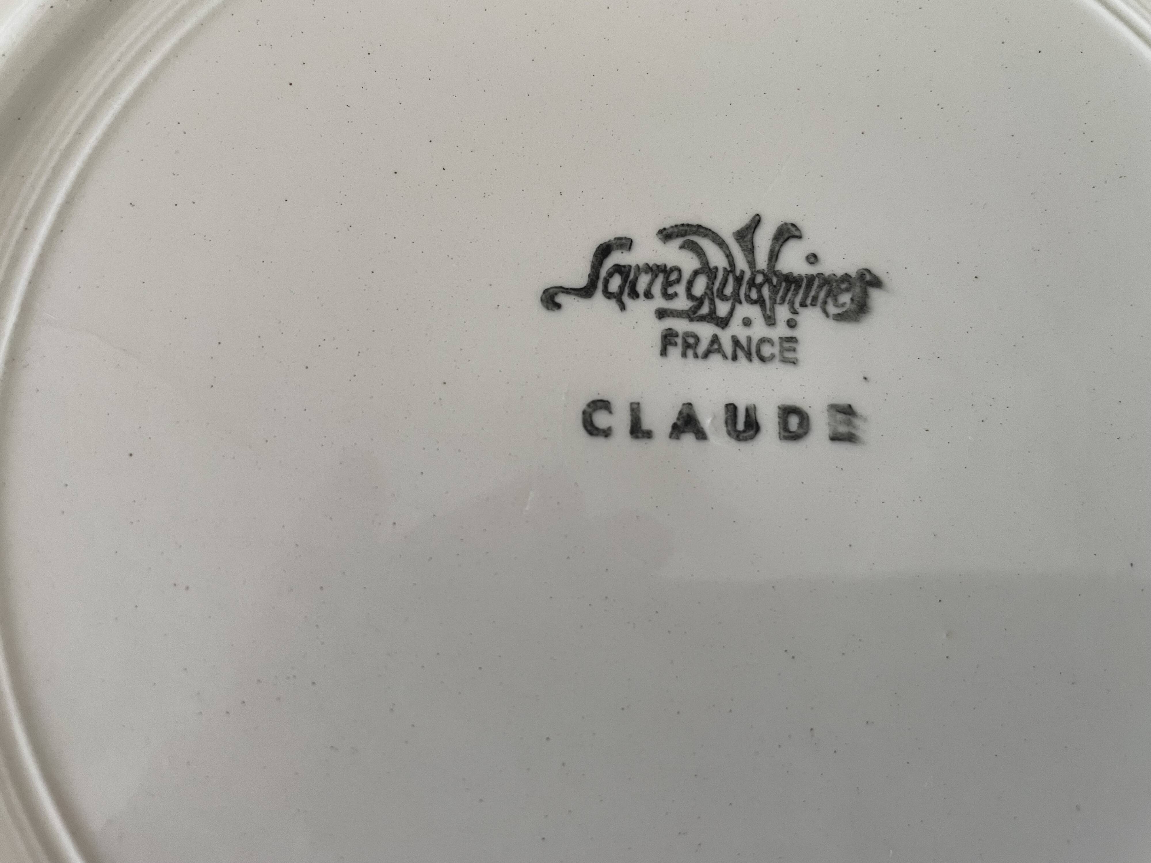 Saladier ancien en faïence de Sarreguemines
