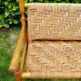 Wooden sofa and rope 50s