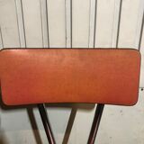 Set of 2 formica coral speckled chairs