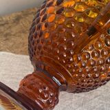 Amber glass pitcher
