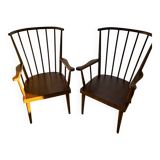 Paire de fauteuils Baumann