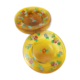 Set of 5 plates in blown glass Gordiola Mallorca