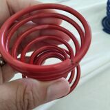 vintage colorful spiral egg cups
