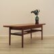 Danish teak coffee table with shelf, 1960s
