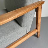 Vintage Grey Green Club Armchair