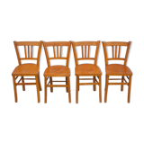 Set of 4 luterma bistro chairs, vintage wooden chairs, countryside, interior decoration