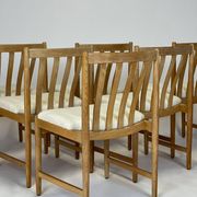 Lot de 6 chaises scandinave en chêne