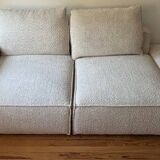 sofa, armchair and pouf