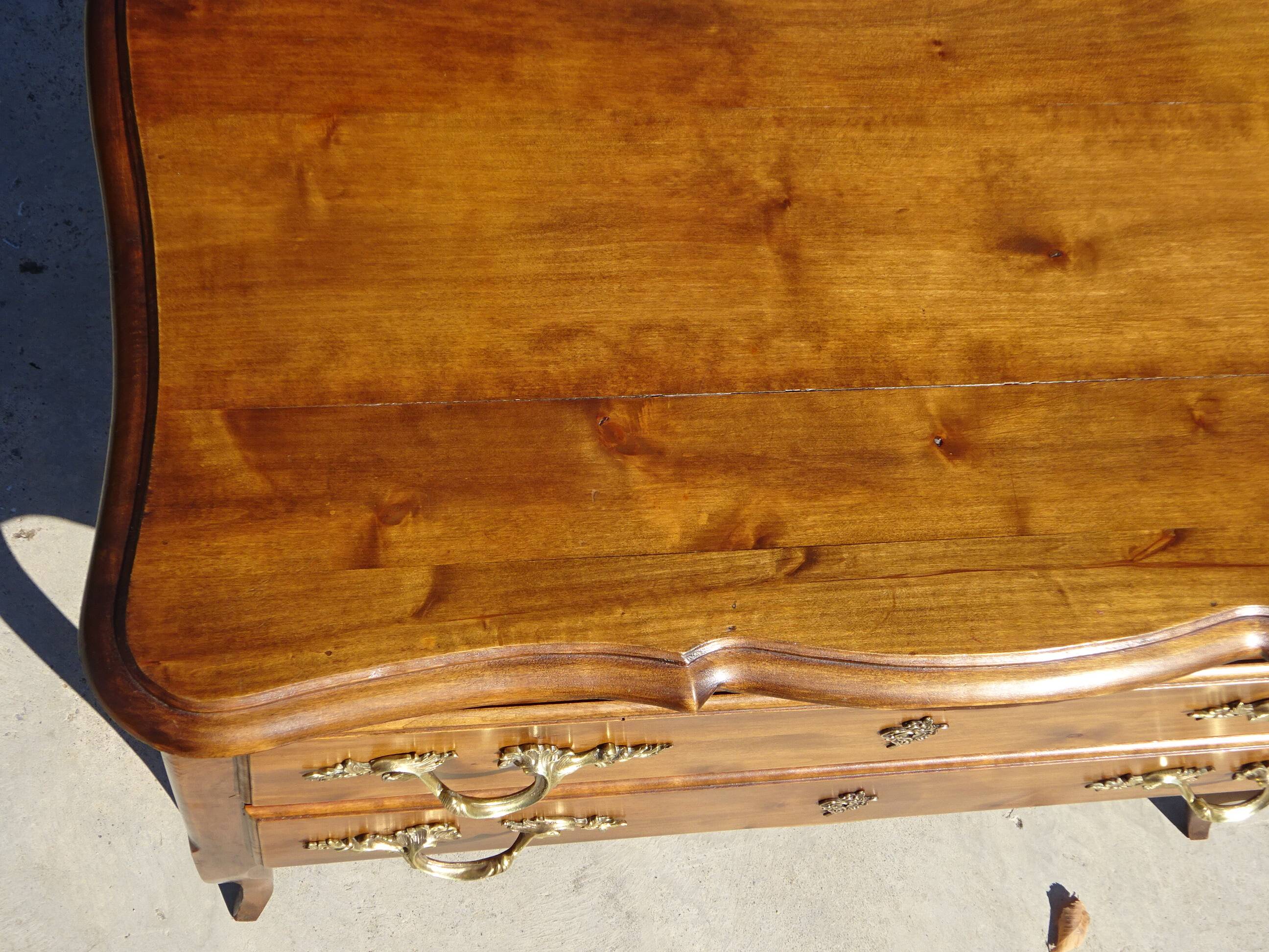 Commode 2 tiroirs de style Louis XV