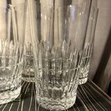 Set of 6 daum crest crest long drink orangeade glasses