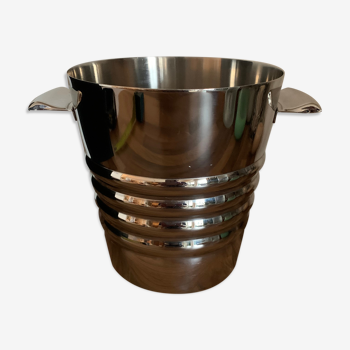 Stainless steel champagne bucket 80s