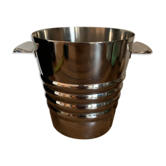 Stainless steel champagne bucket 80s