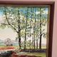 Mid-Century Oil on Panel “Water Canal” by He 84, Signed & Framed 33x23 cm