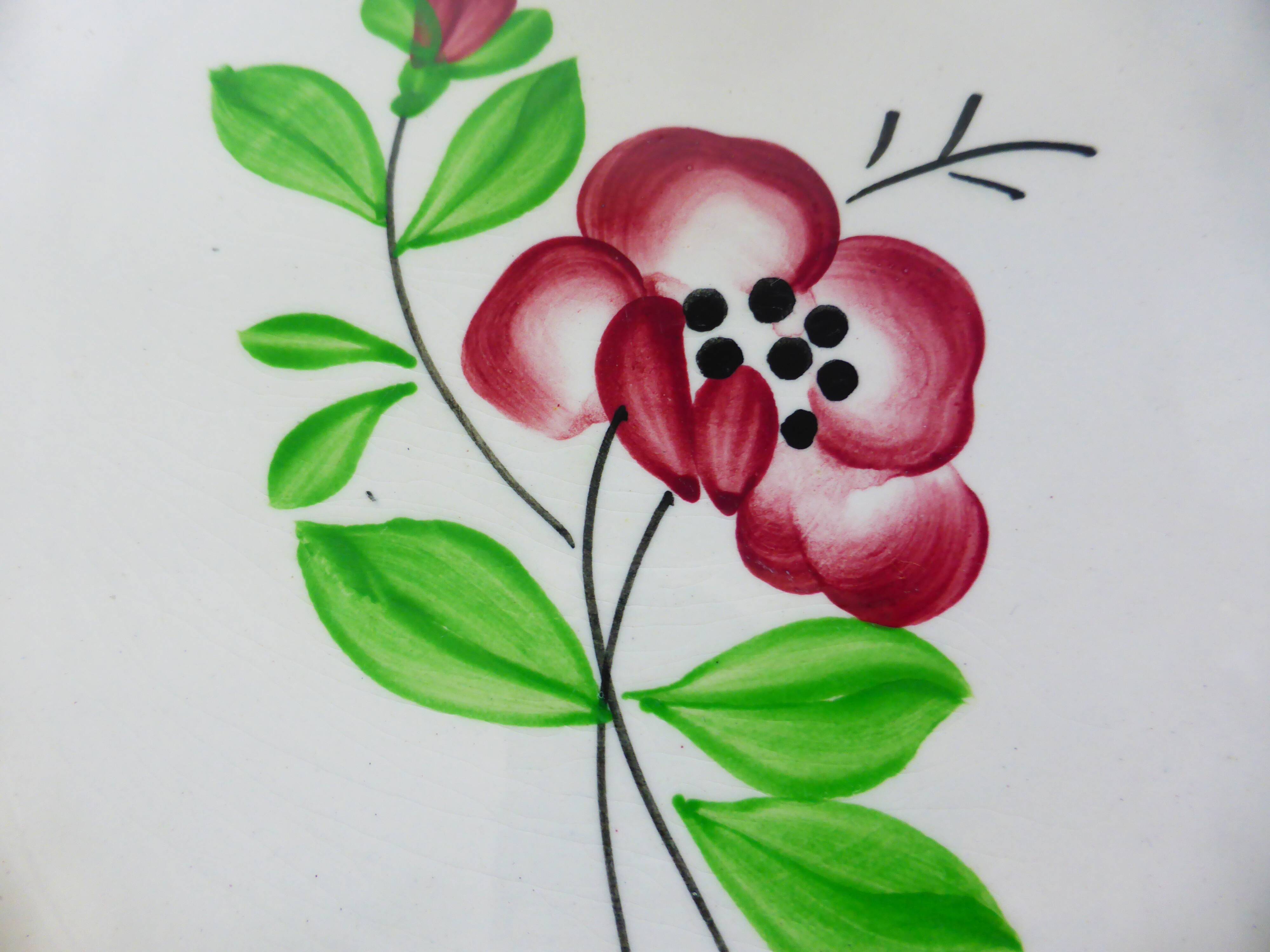 4 assiettes dessert de Digoin Sarreguemines modèle Beaucaire 210842