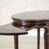 Early 20th Century English Walnut Oval Coffee Table, 1950s