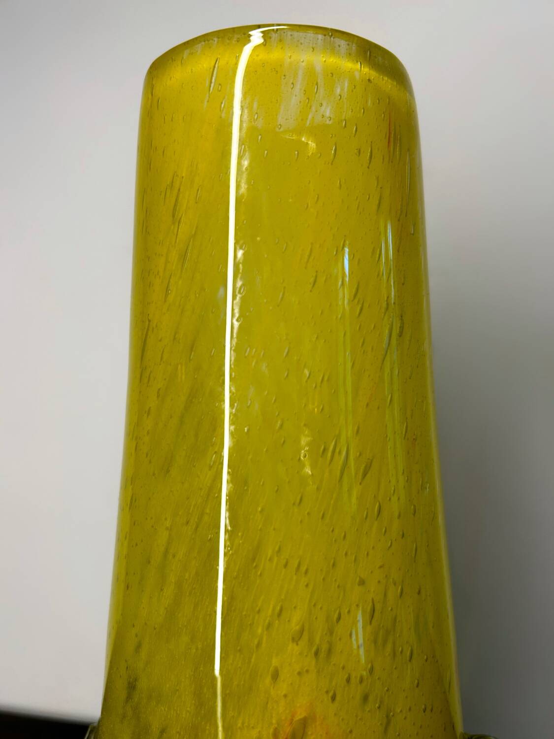 Yellow Murano vase from the 60s