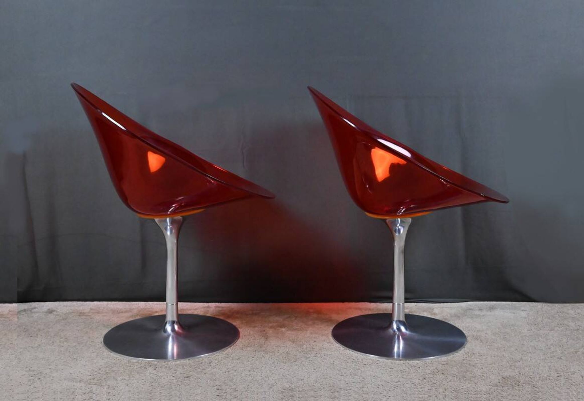 Pair of Eros Armchairs in Polycarbonate, by P. Starck – 2001