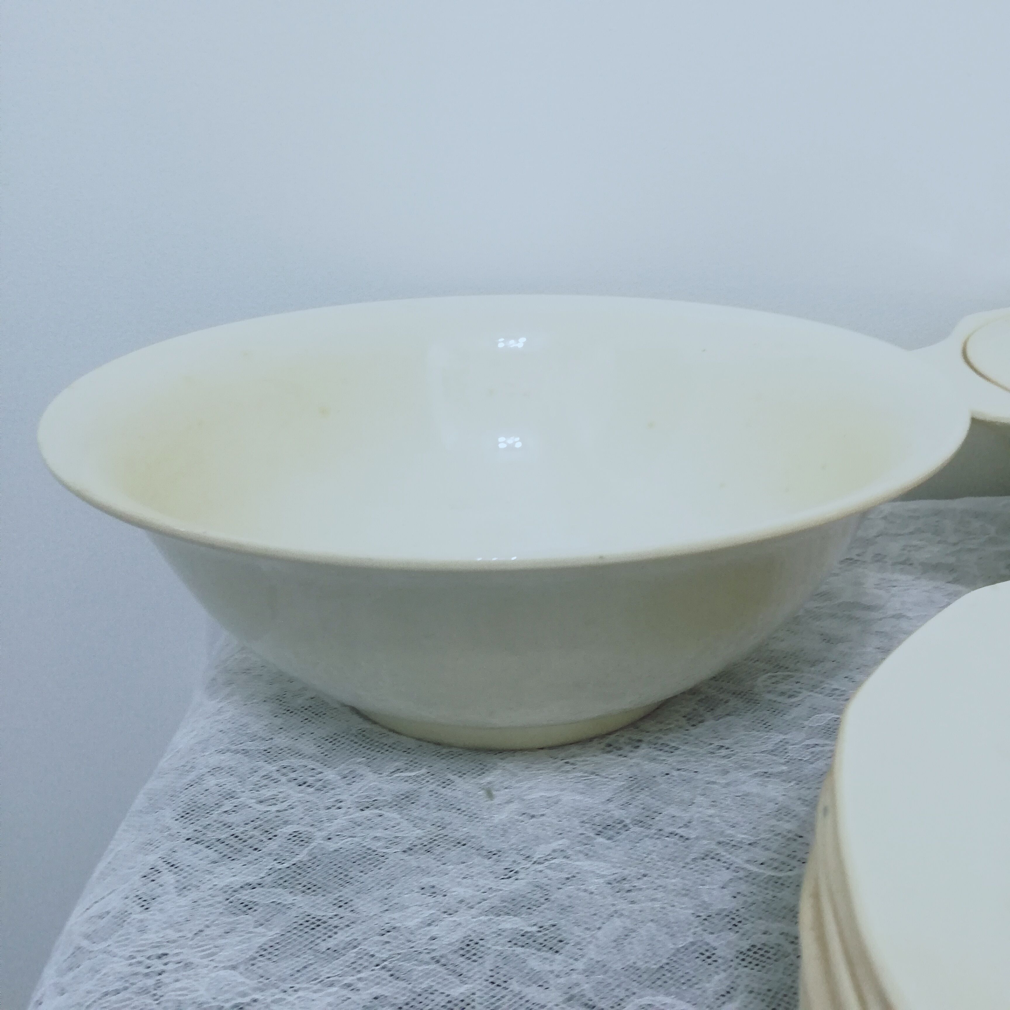 Service 24 pieces in iron earth Digoin Sarreguemines