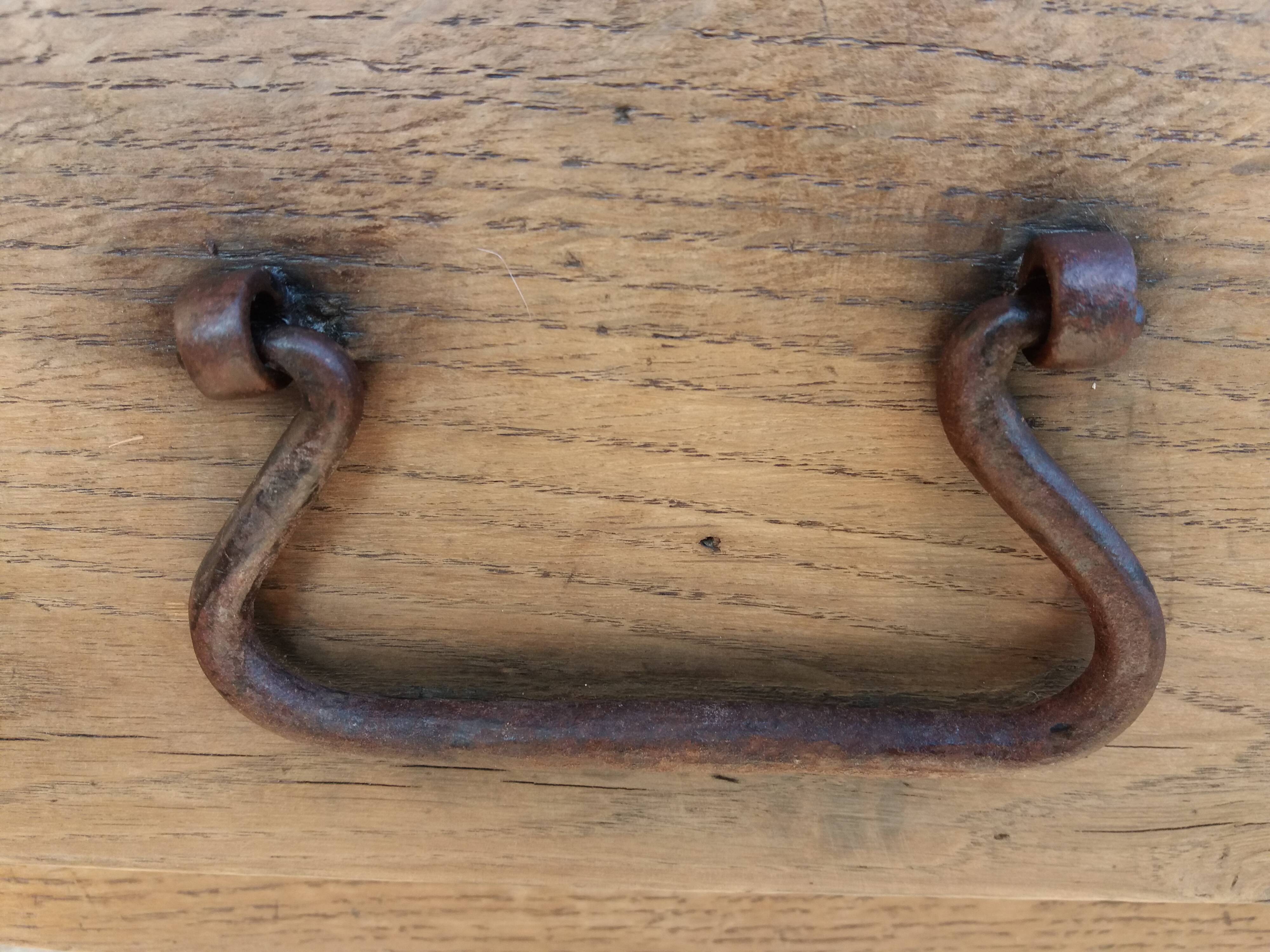 Old Burgundy farm table