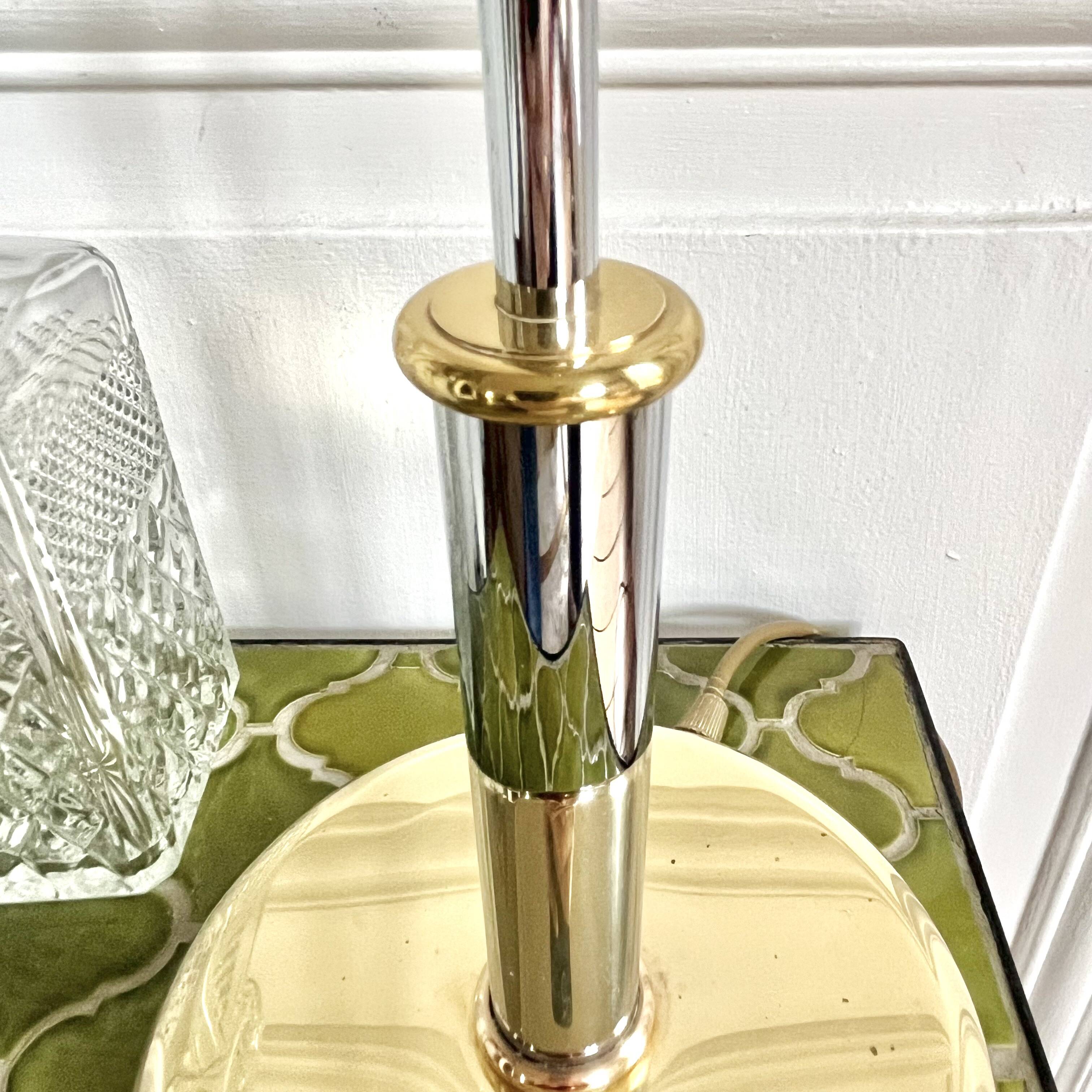 Italian chrome lamp base from the 70s/80s