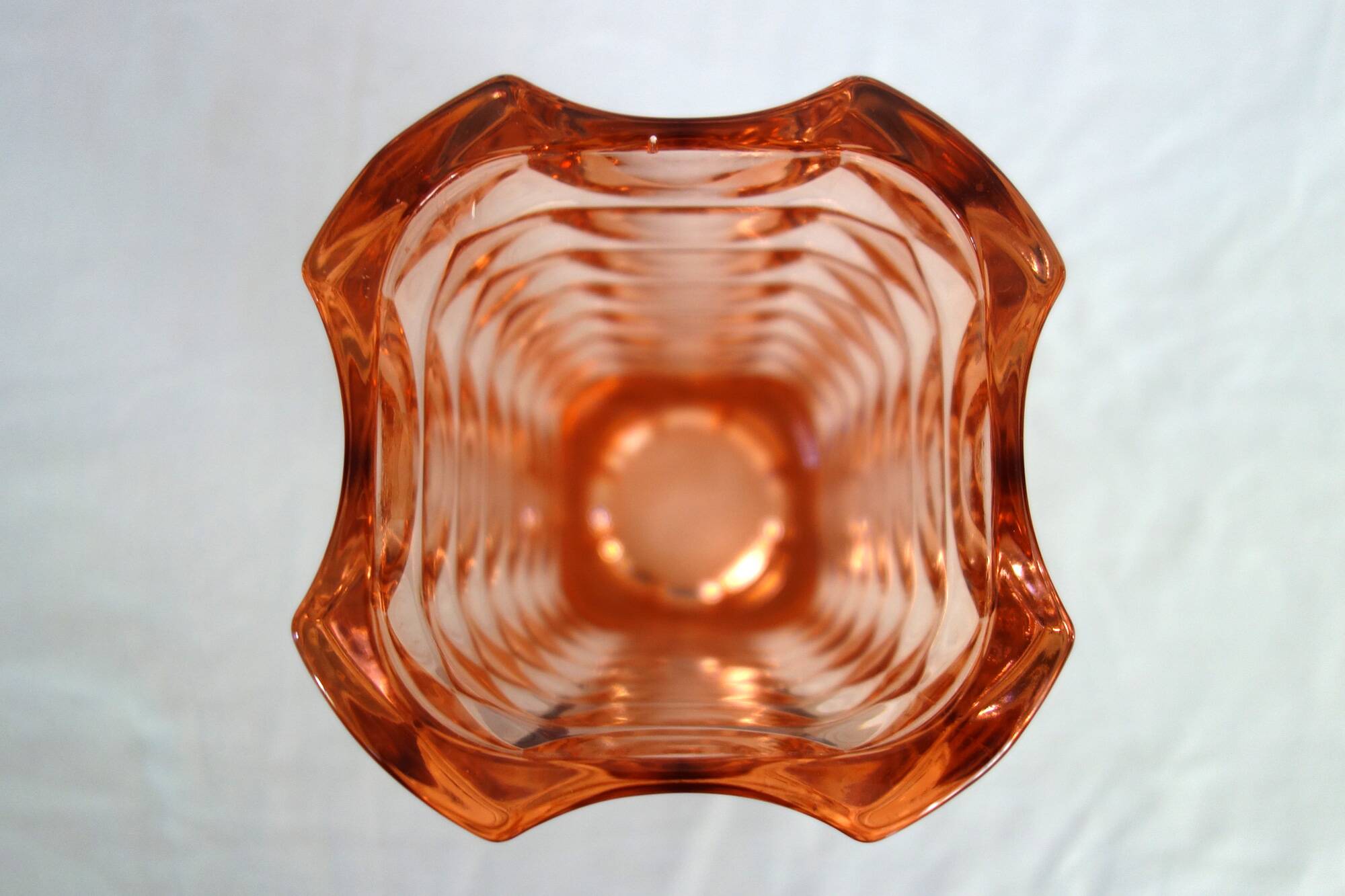 Vase en verre Rosaline, Luminarc, années 1970