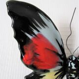 Vallauris polychrome glazed ceramic butterfly