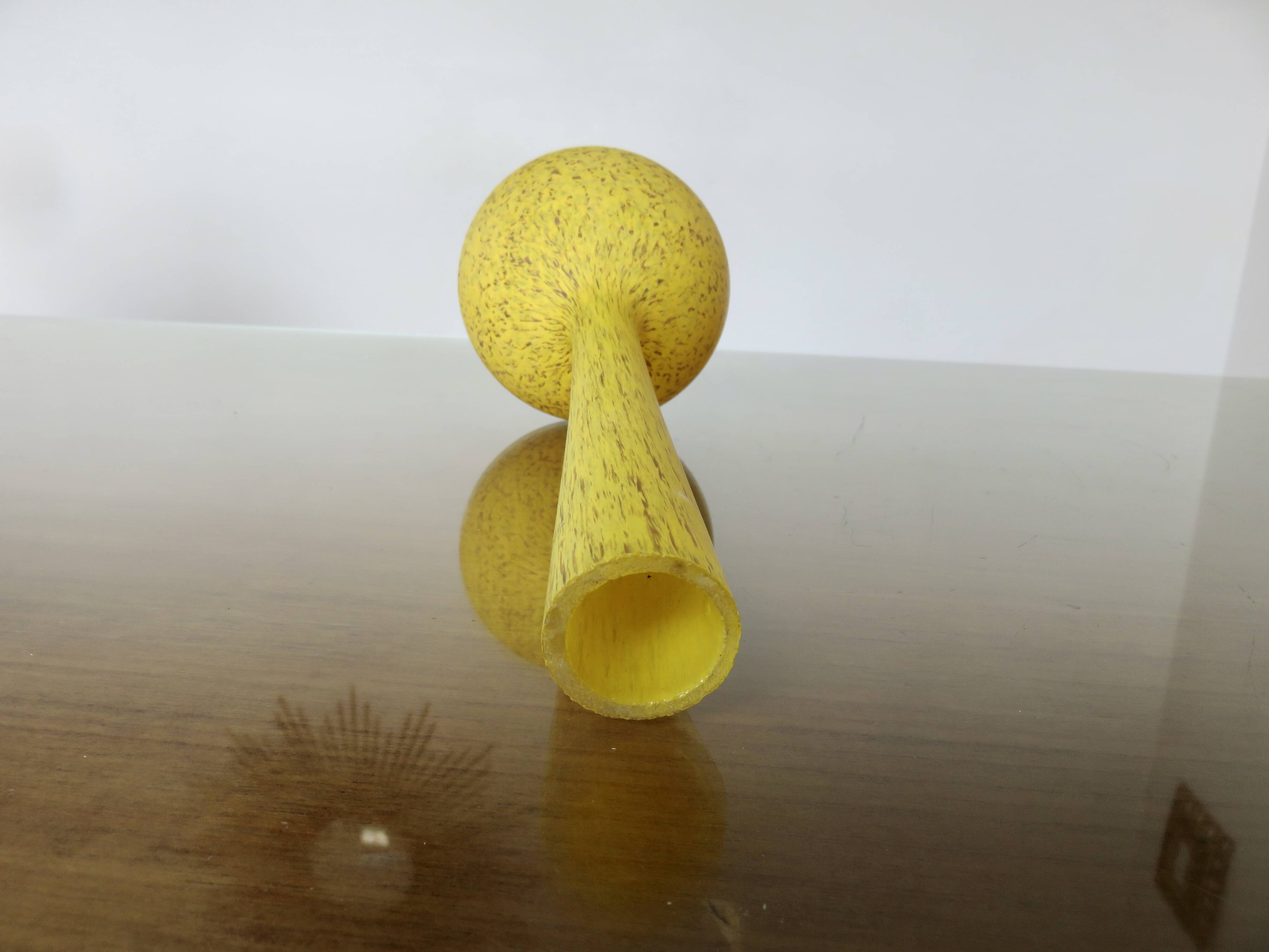 Delatte Berluze vase in marbled glass