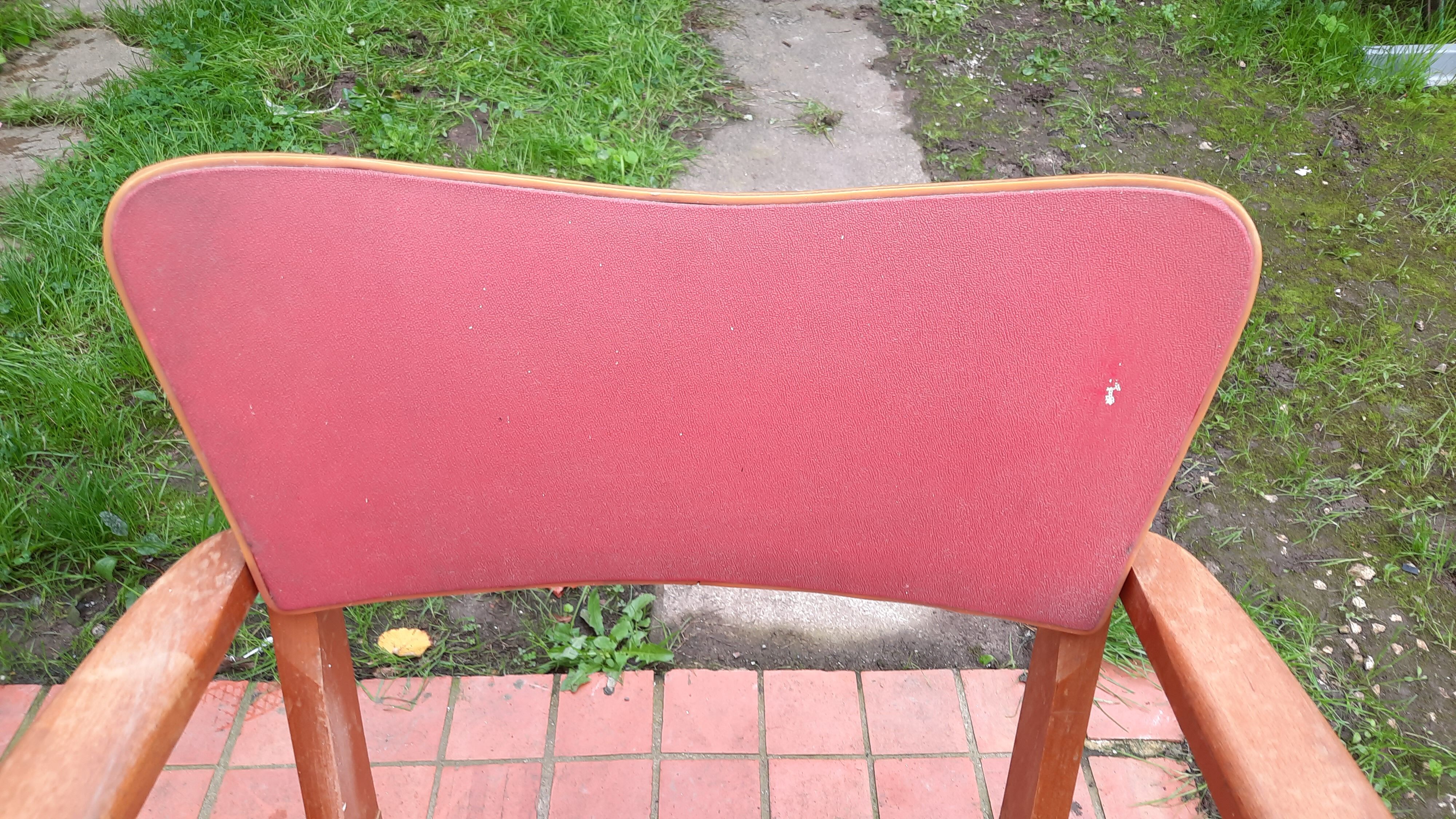 2 mismatched bridge chairs