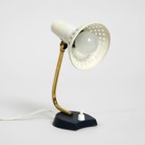 Very nice Mid Century Modern metal bedside lamp with adjustable shade