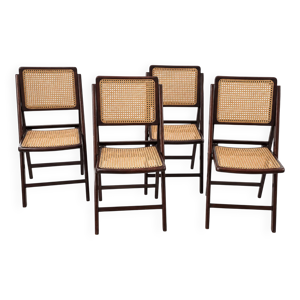 Chaises pliantes vintage - cannage
