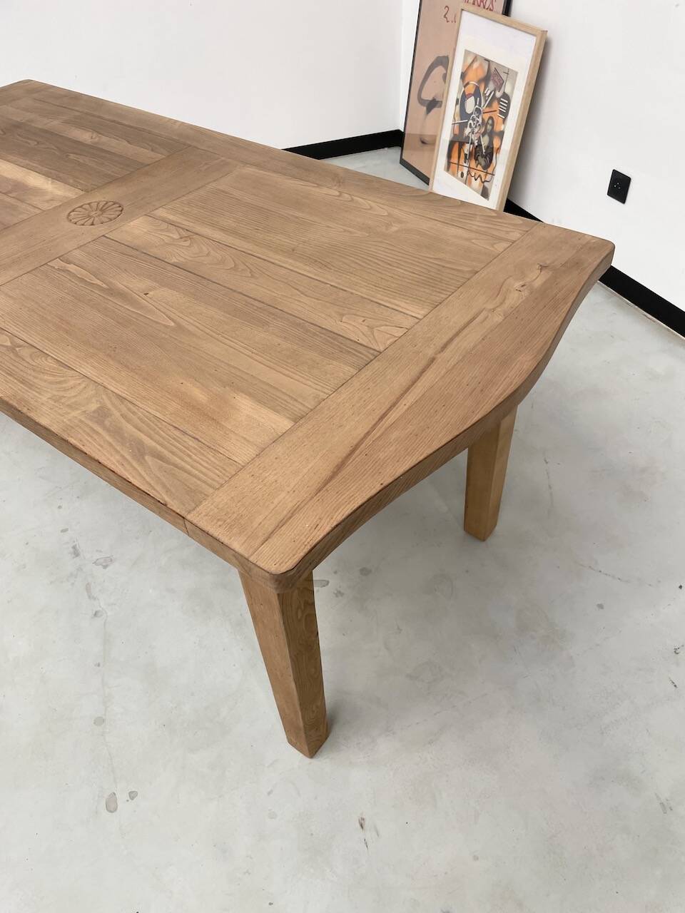 Oak farmhouse table 270 cm with extensions