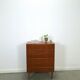 Commode en teck en provenance du Danemark avec 6 tiroirs.