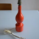 Orange lamp foot 70's philippe capelle