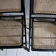 Paire de chaises pliantes bois et cannage