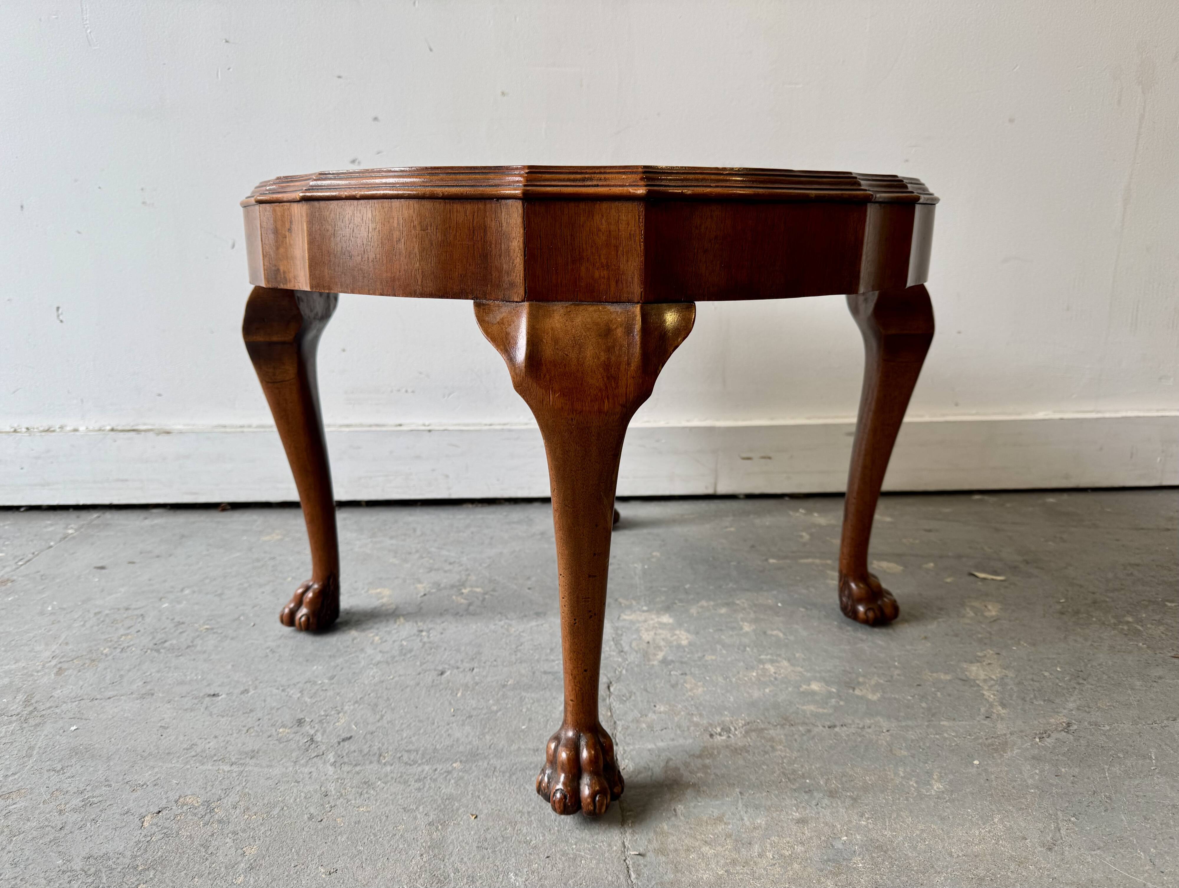 Small Vintage Round Coffee Table