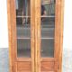 Teak glass cabinet two doors and a drawer